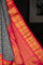 Gadwal Silk Checks And Buttis Grey and Black Saree