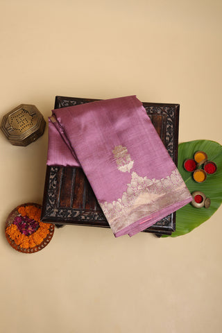 Matka Silk Onion Pink Saree