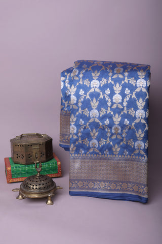 Banarasi Silk Blue Saree