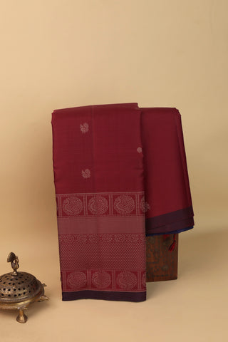 Coimbatore Soft Silk Maroon Saree