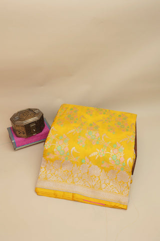 Banarasi Silk Yellow Saree