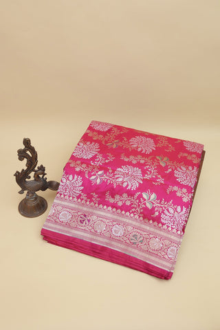 Banarasi Silk Pink Saree