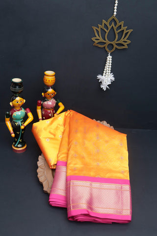 Narayanpet Silk Mustard Saree