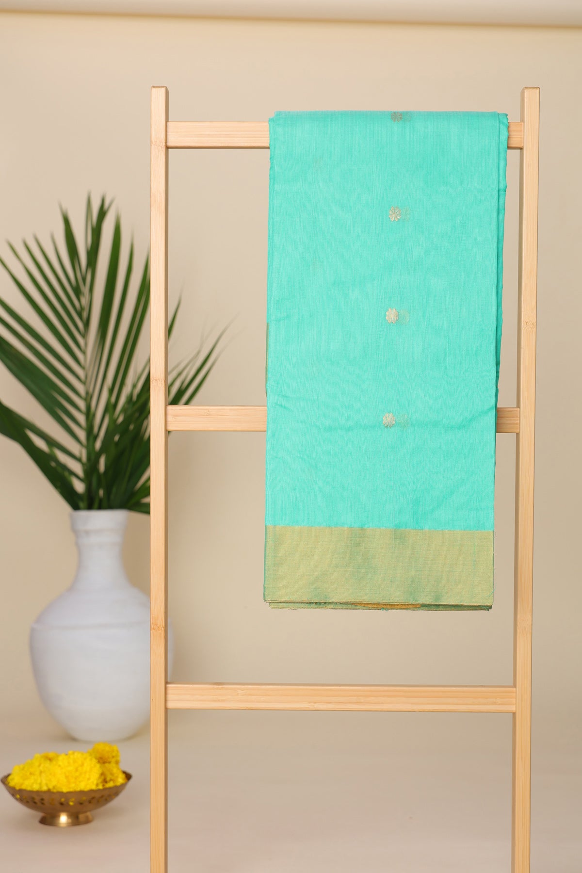 Chanderi Silk Sea Green Saree