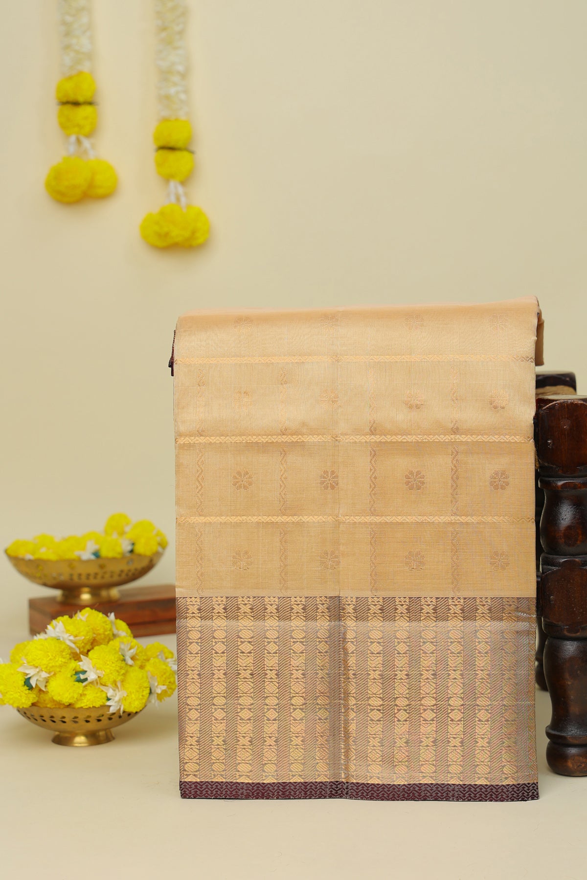 Kuppadam Sico Beige Saree