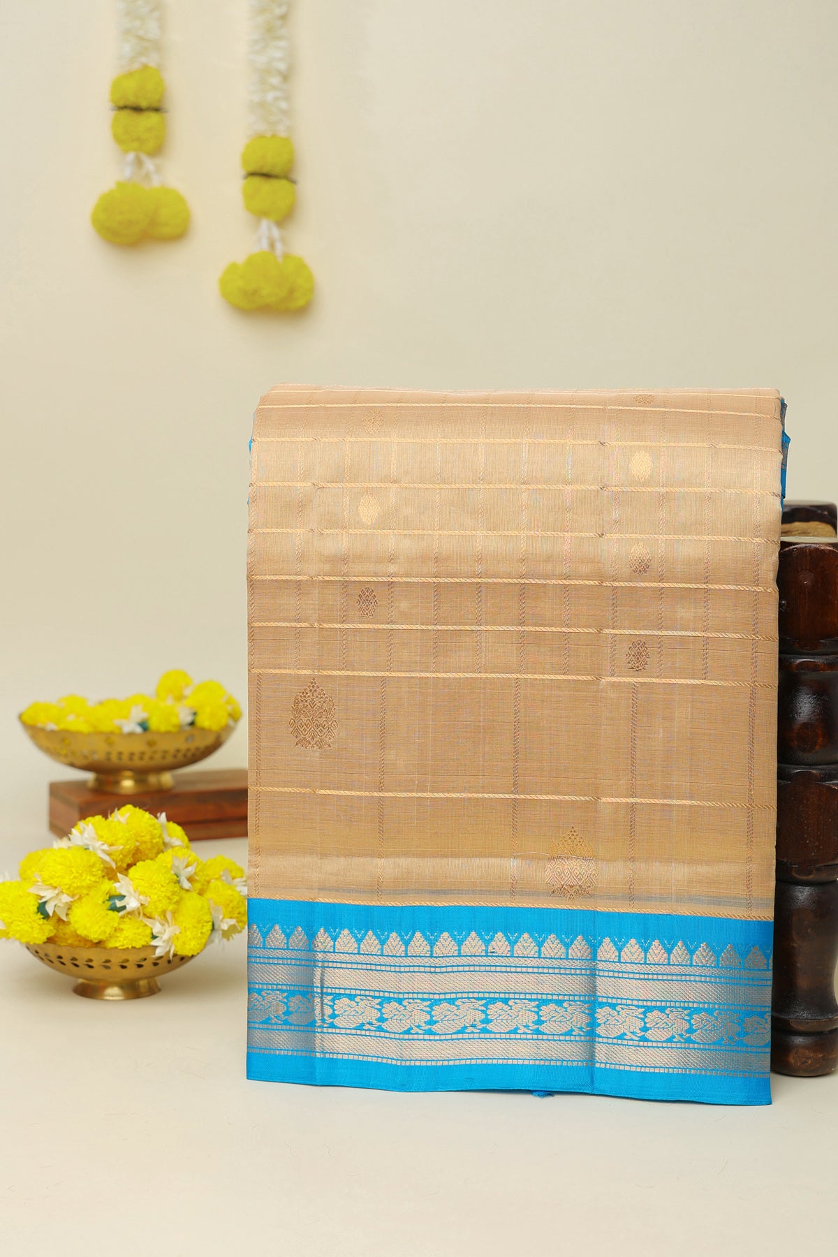 Kuppadam Sico Beige Saree