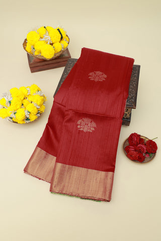 Matka Silk Red Saree