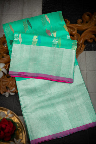 Venkatagiri Silk Sea Green Saree